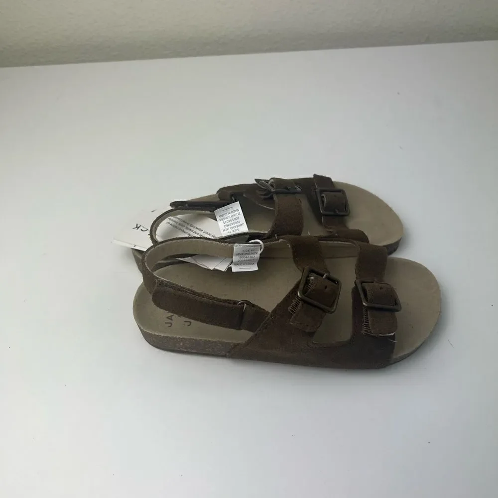 Janie and Jack SUEDE BUCKLE SANDAL Size 10